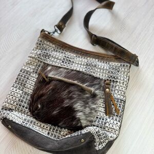 Stylish Gray and Brown Myra Bag